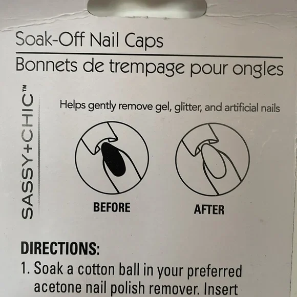 Sassy & Chic NIP Electronic Nail Kit with Pink Accessories 10 Soak Off Nail Caps - Picture 6 of 13